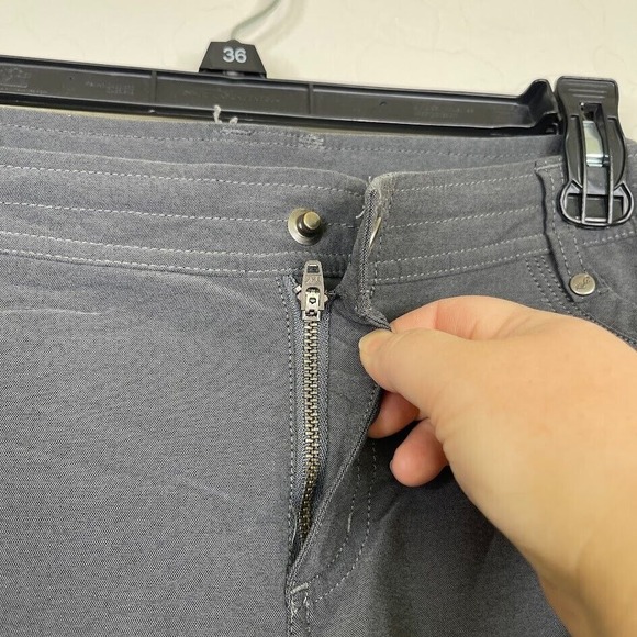 Kuhl Womens Cropped Capri Pants Size 12 Large Zipper Pockets Outdoor Hiking Gray - Picture 4 of 13